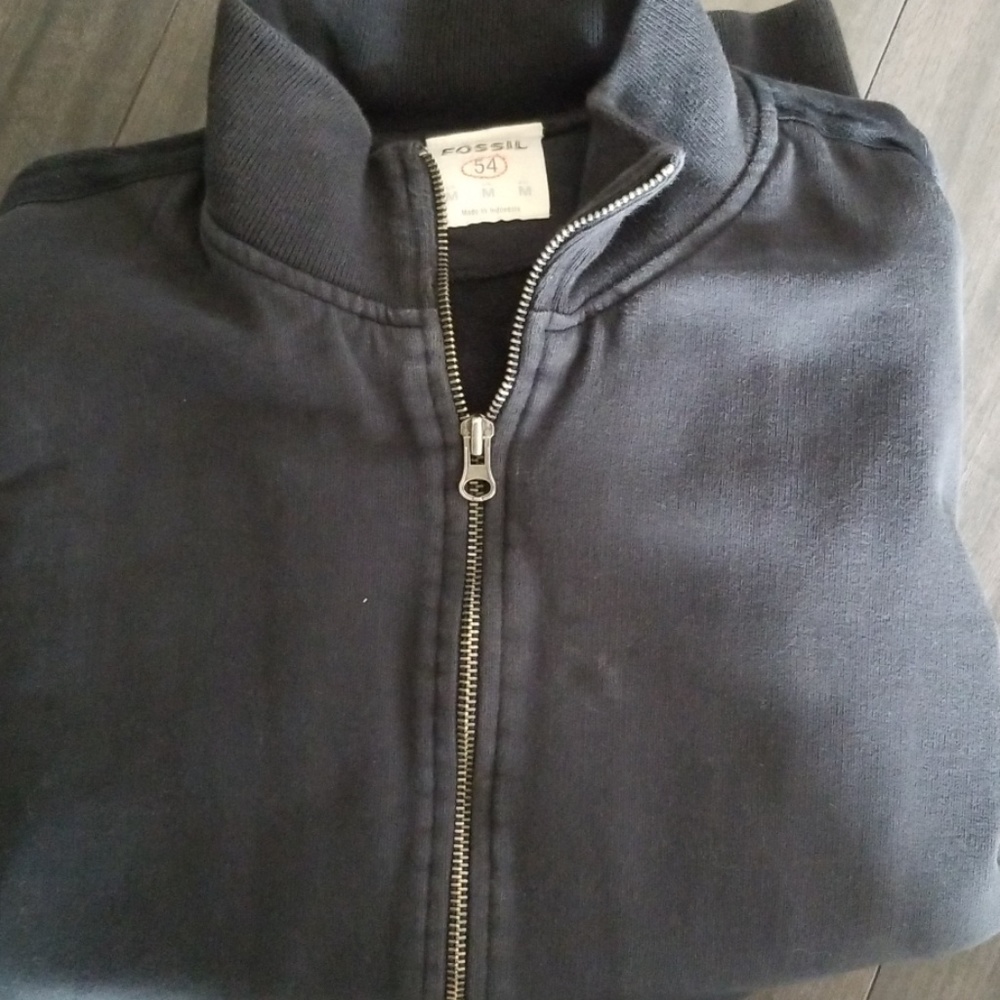 Mens fossil track zip up